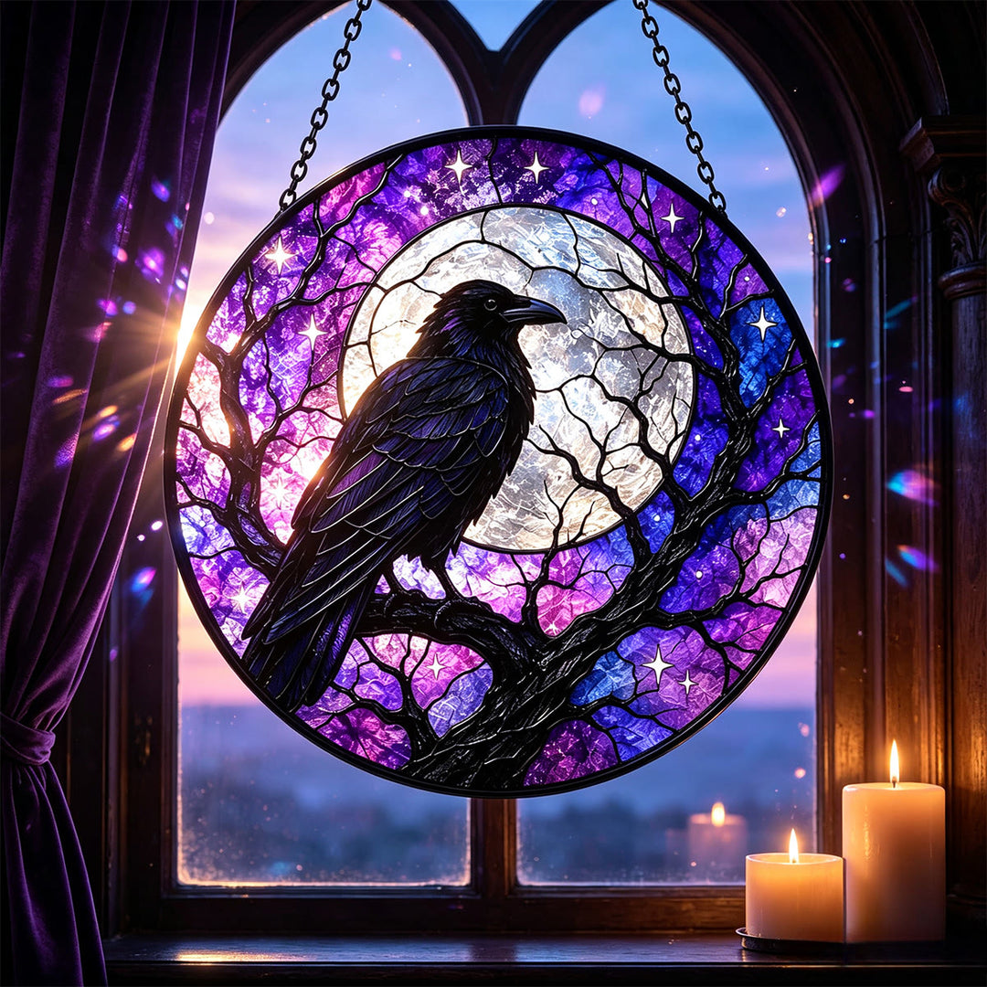 Acchiappasole in vetro colorato Olivenorma Raven Moon - image 3