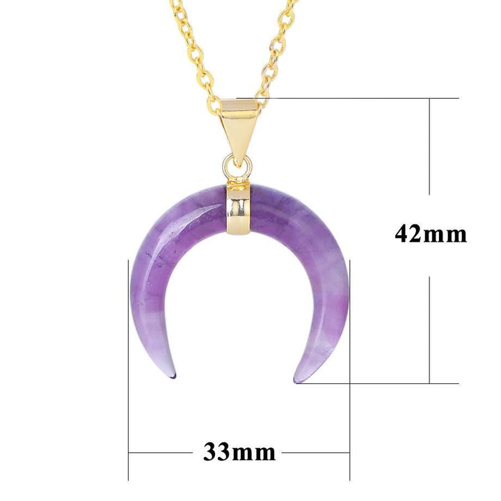 Collana con mezzaluna in pietra preziosa Olivenorma - image 44