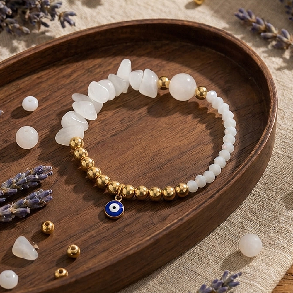 Bracciale Olivenorma con ciondolo a forma di occhio di Allah e cristalli. - image 6
