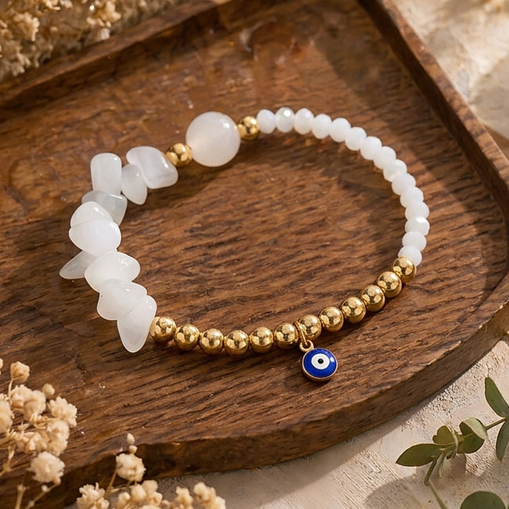 Bracciale Olivenorma con ciondolo a forma di occhio di Allah e cristalli. - image 7