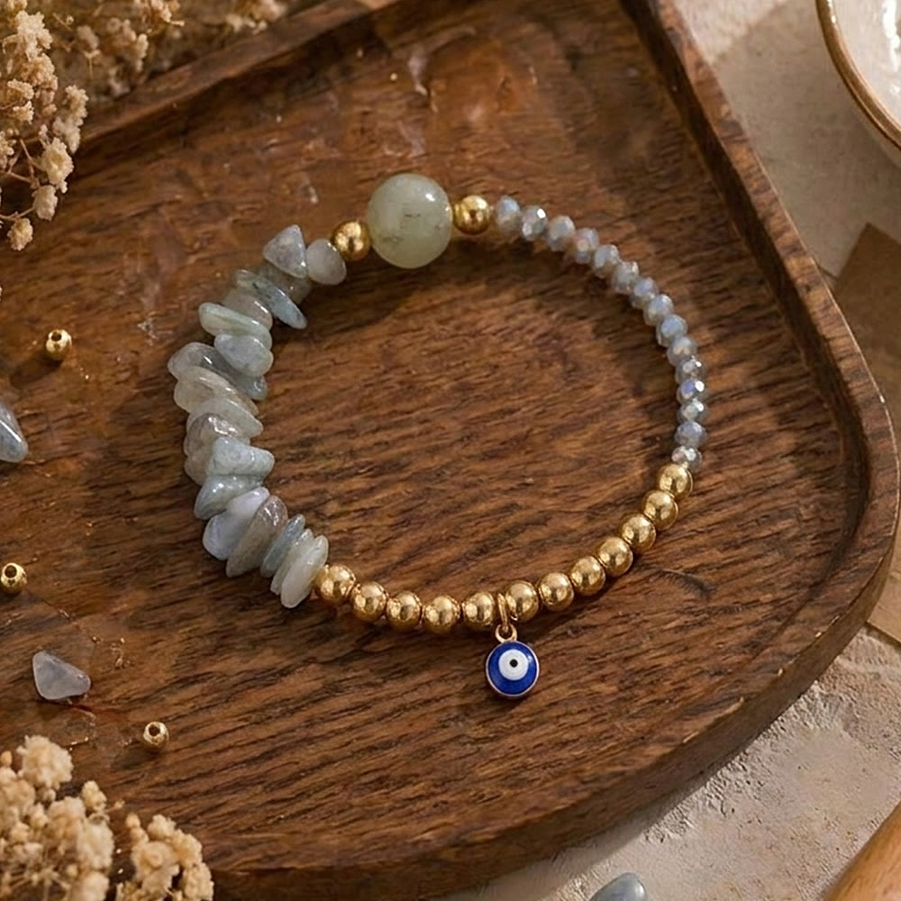 Bracciale Olivenorma con ciondolo a forma di occhio di Allah e cristalli. - image 10