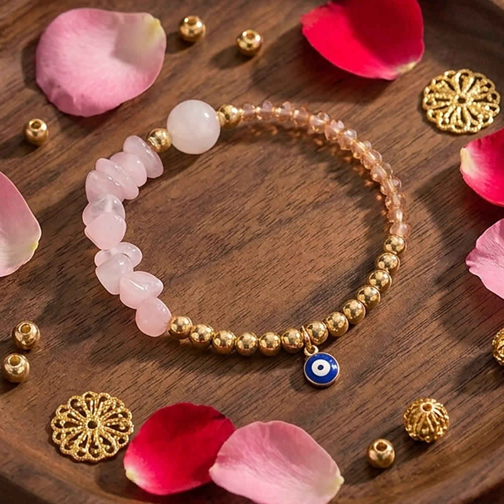 Bracciale Olivenorma con ciondolo a forma di occhio di Allah e cristalli. - image 3