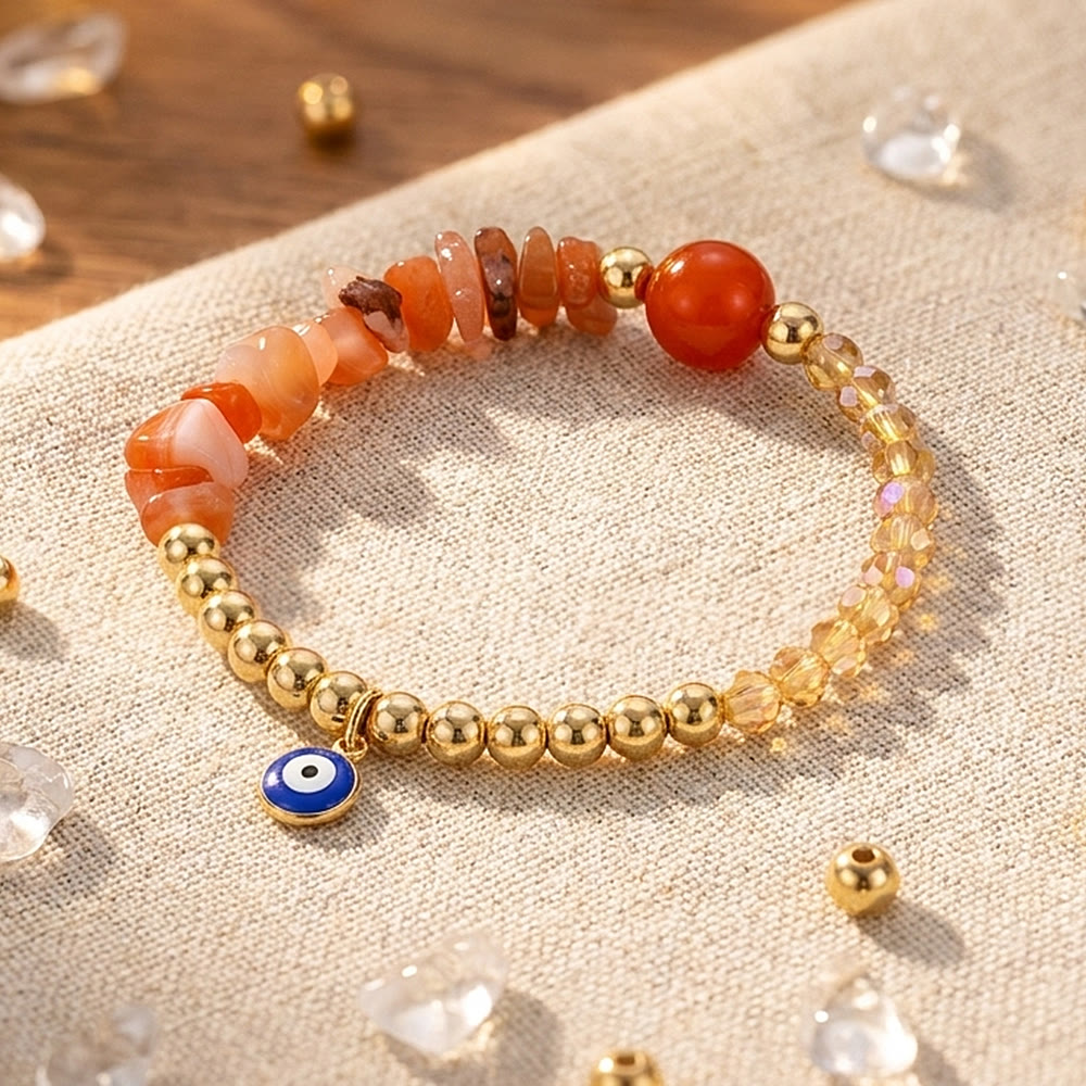 Bracciale Olivenorma con ciondolo a forma di occhio di Allah e cristalli. - image 14