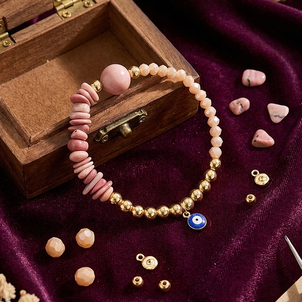 Bracciale Olivenorma con ciondolo a forma di occhio di Allah e cristalli. - image 27