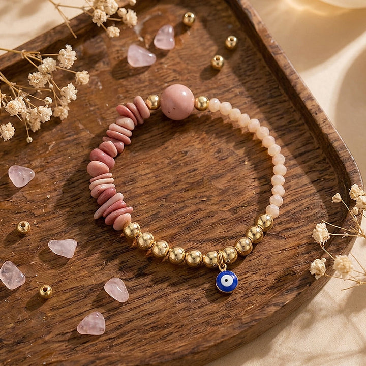 Bracciale Olivenorma con ciondolo a forma di occhio di Allah e cristalli. - image 26