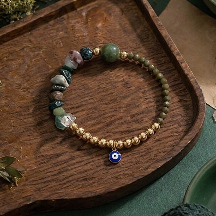 Bracciale Olivenorma con ciondolo a forma di occhio di Allah e cristalli. - image 39