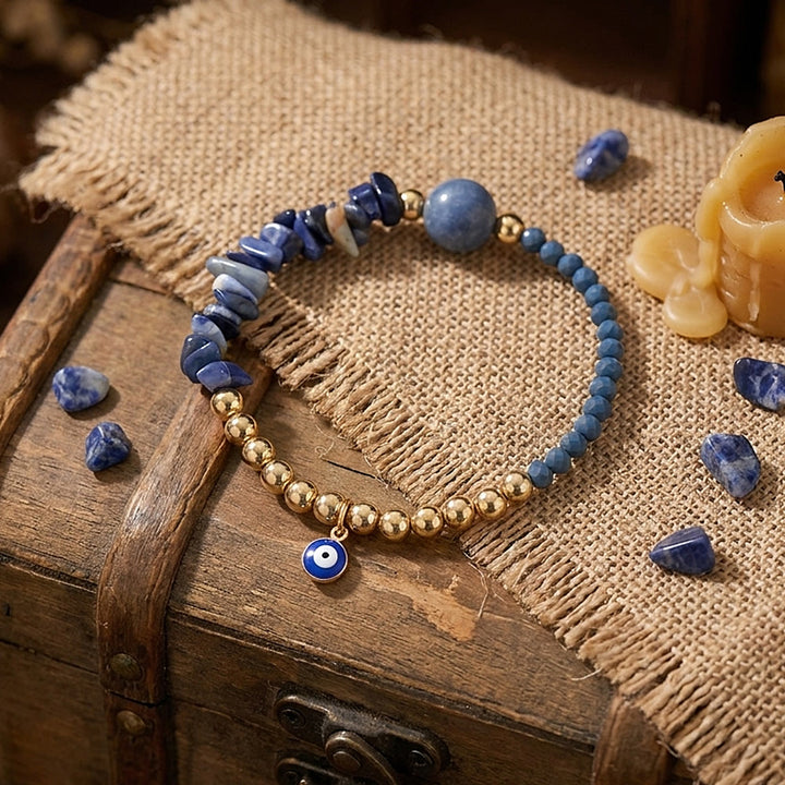 Bracciale Olivenorma con ciondolo a forma di occhio di Allah e cristalli. - image 34