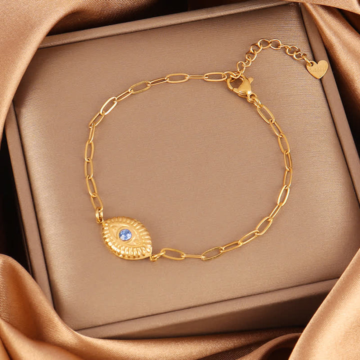 Bracciale Olivenorma in acciaio inossidabile con ciondolo a forma di occhio di Allah e simbolo di protezione. - image 14