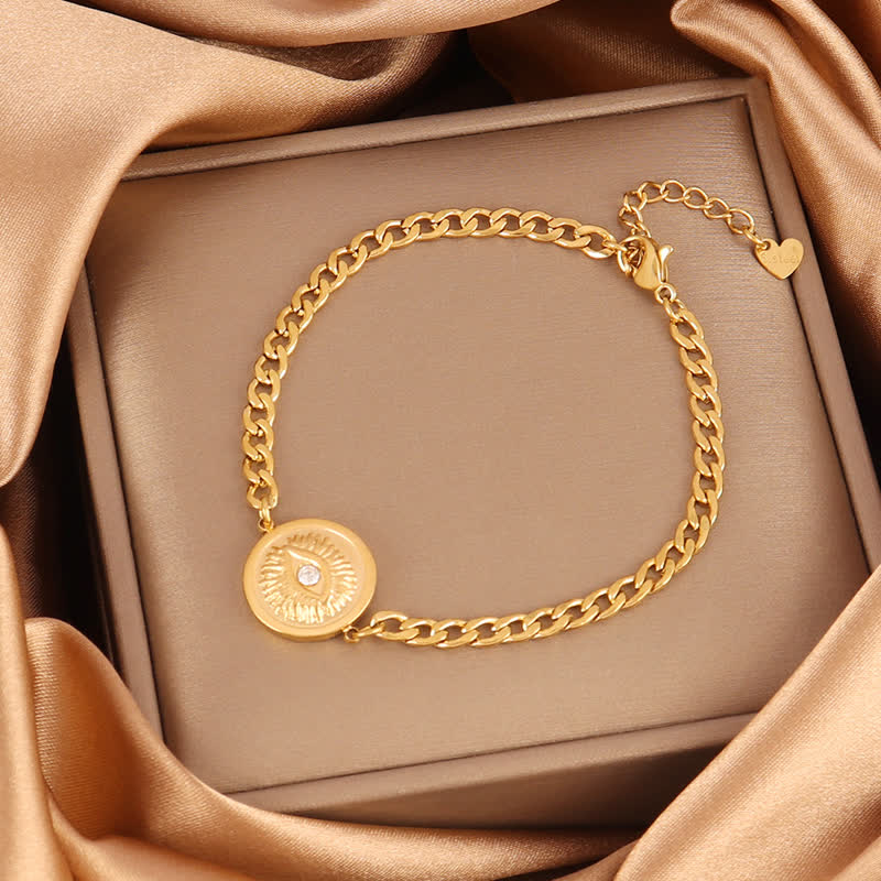 Bracciale Olivenorma in acciaio inossidabile con ciondolo a forma di occhio di Allah e simbolo di protezione. - image 18