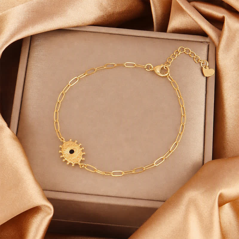 Bracciale Olivenorma in acciaio inossidabile con ciondolo a forma di occhio di Allah e simbolo di protezione. - image 12