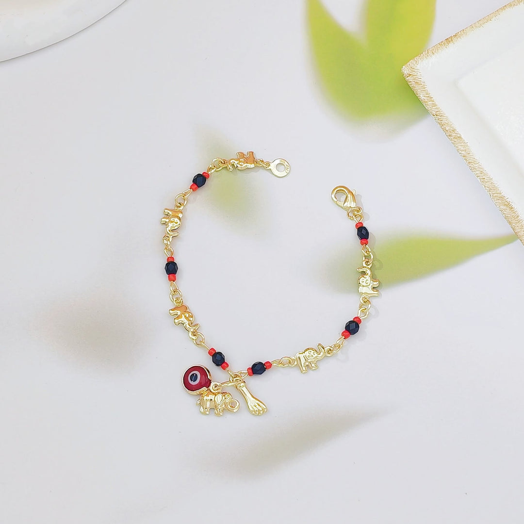 Bracciale Olivenorma con ciondolo a forma di occhio di Allah in perline di rame e simbolo di protezione. - image 5