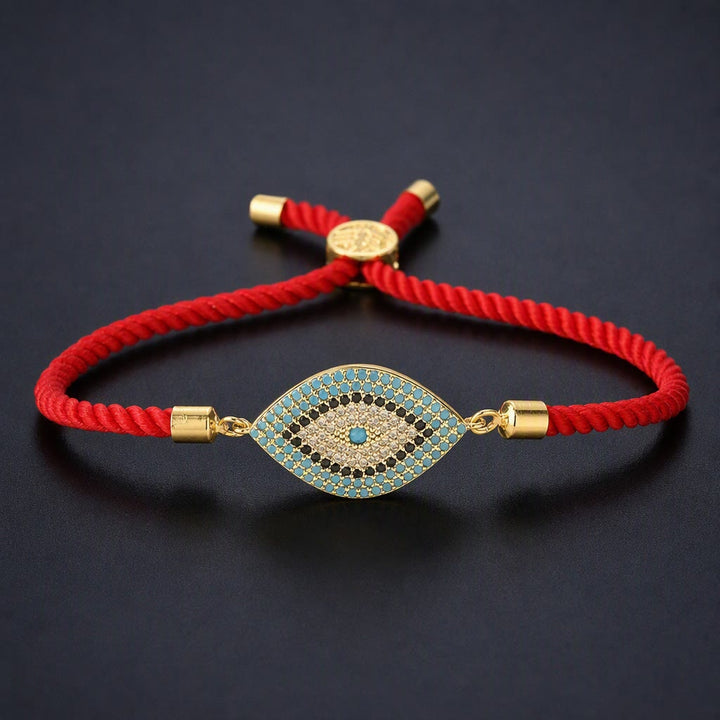 Bracciale Olivenorma in rame con intarsio a forma di occhio di Allah e simbolo di protezione. - IO - image 9