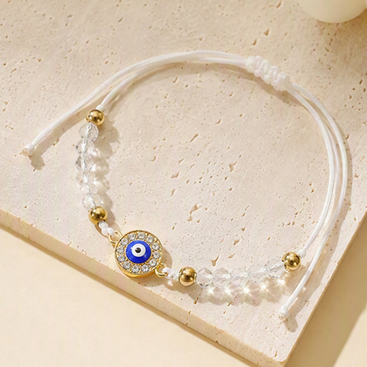 Bracciale Olivenorma in rame con ciondolo a forma multipla di occhio di Allah e simbolo di protezione. - image 7