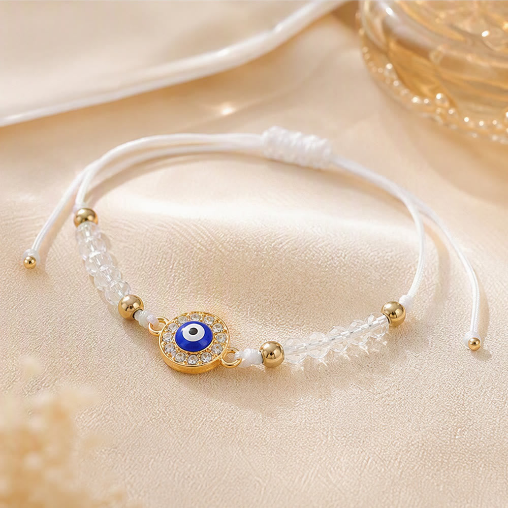 Bracciale Olivenorma in rame con ciondolo a forma multipla di occhio di Allah e simbolo di protezione. - image 8
