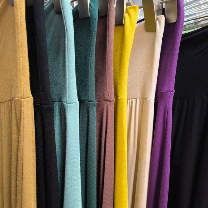 Pantaloni da yoga cropped a vita alta Olivenorma, tinta unita, elasticizzati, ideali per l'attività sportiva e il tempo libero, modello a zampa d'elefante da donna. - image 16