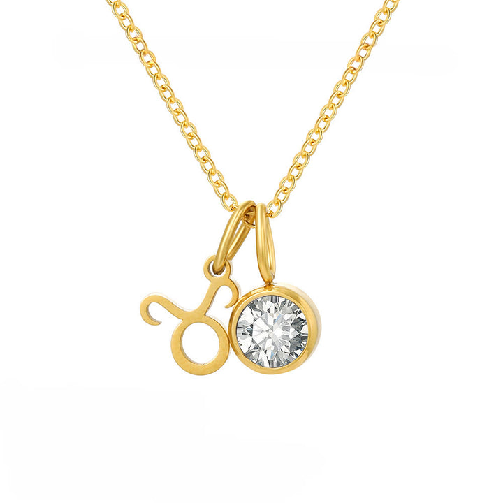 Collana in acciaio inossidabile con rune zodiacali Olivenorma - Toro - image 5