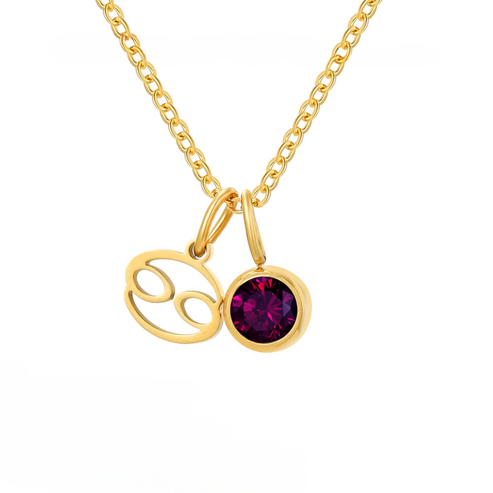 Collana in acciaio inossidabile con rune zodiacali Olivenorma - Cancro - image 7