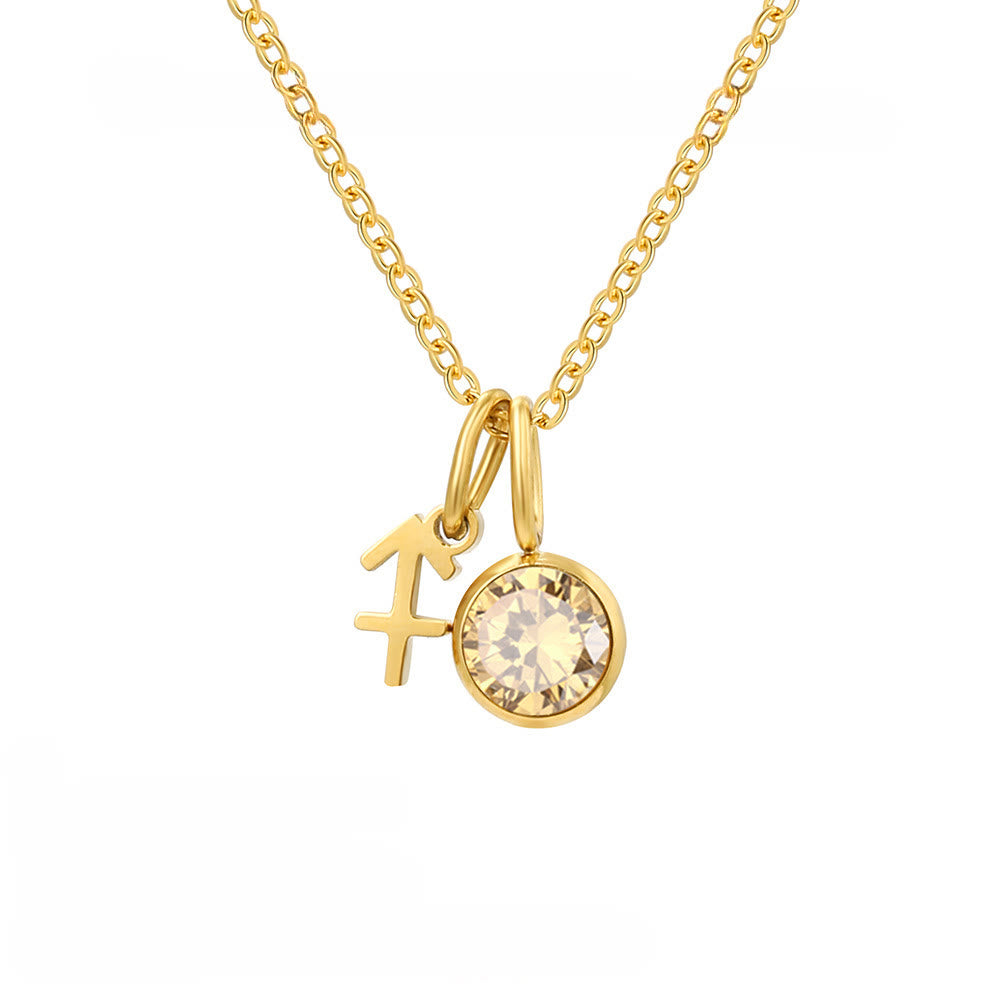 Collana in acciaio inossidabile con rune zodiacali Olivenorma - Sagittario - image 12