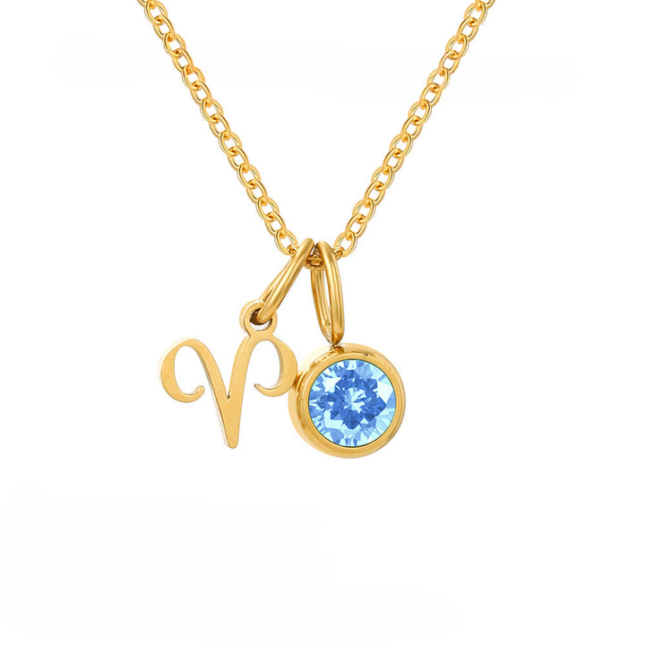 Collana in acciaio inossidabile con rune zodiacali Olivenorma - Ariete - image 4