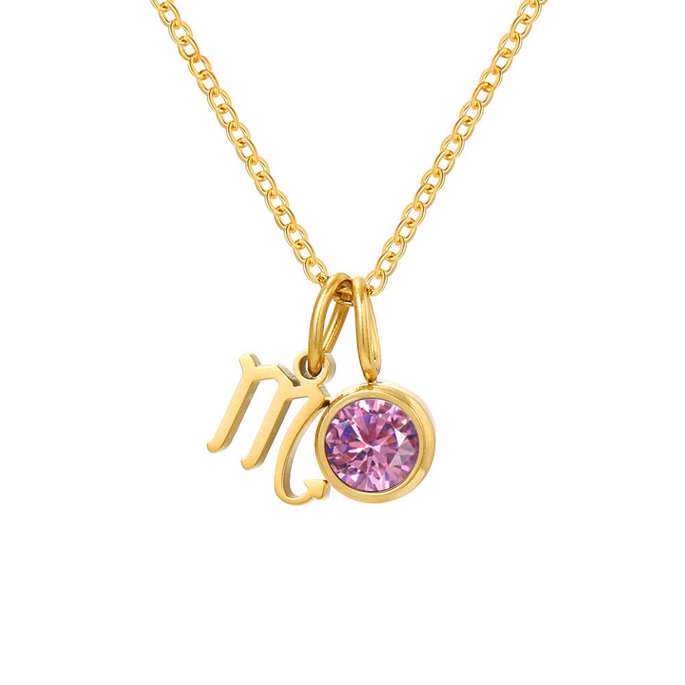 Collana in acciaio inossidabile con rune zodiacali Olivenorma - Scorpione - image 11