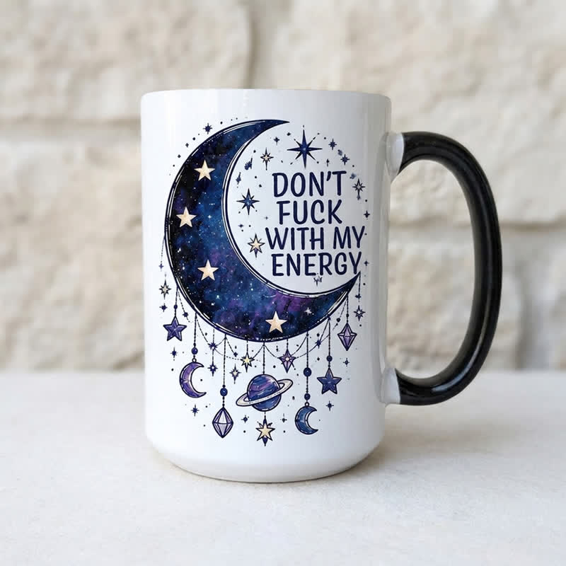 Tazza in ceramica energetica personale Olivenorma Cosmic Moon Star Guard - image 1