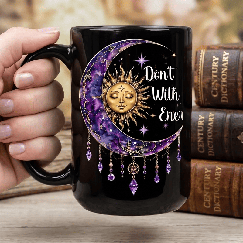 Tazza in ceramica Olivenorma cristalli del Sole e della Luna per proteggere l'energia spirituale - image 1