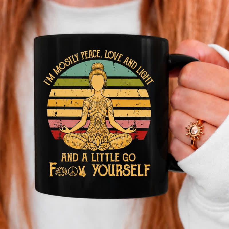 Tazza in ceramica con statuetta Olivenorma Yoga Meditazione, Serenità Interiore - 450 ml / 15 oz - image 0
