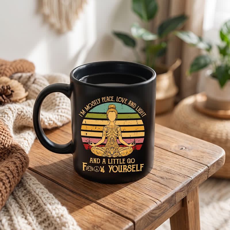Tazza in ceramica con statuetta Olivenorma Yoga Meditazione, Serenità Interiore - image 2