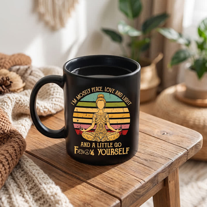 Tazza in ceramica con statuetta Olivenorma Yoga Meditazione, Serenità Interiore - image 2