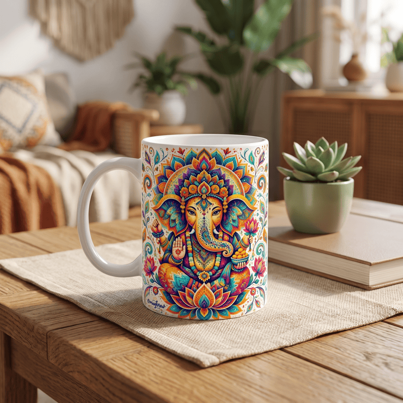 Tazza in ceramica Olivenorma Ganesha Saggezza Buona Fortuna - image 4