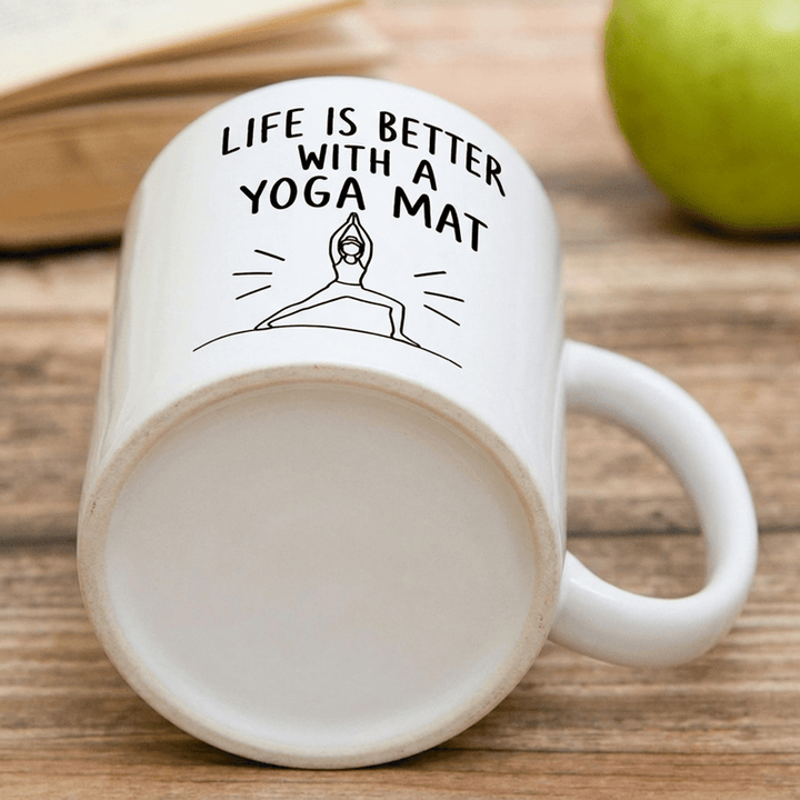Olivenorma Yoga Line Art Benessere Vita consapevole Tazza in ceramica - image 2