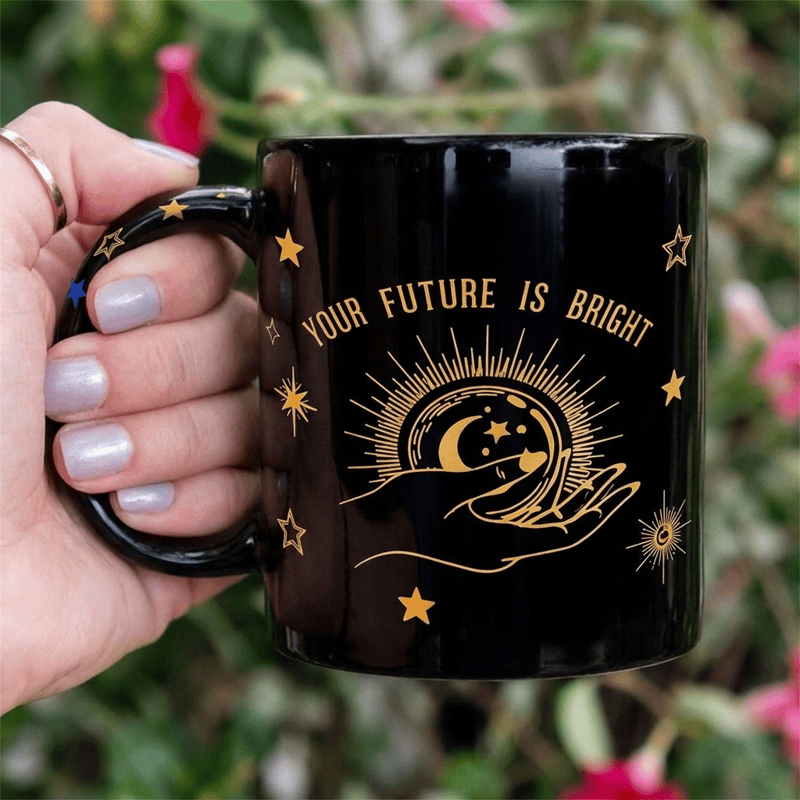 Tazza in ceramica Olivenorma Fortune Hand Celestial Bright Future - Nero - 450 ml / 15 oz - image 4