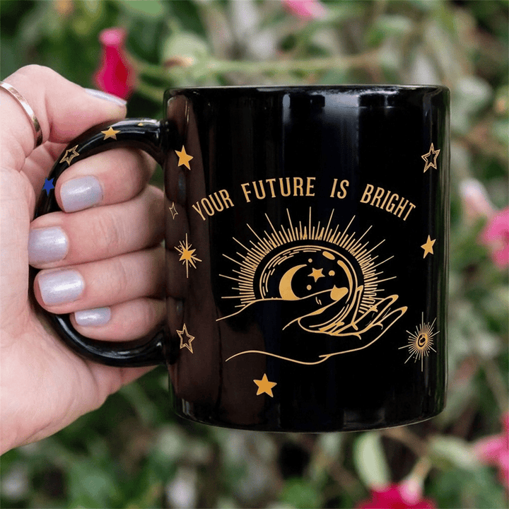 Tazza in ceramica Olivenorma Fortune Hand Celestial Bright Future - Nero - 450 ml / 15 oz - image 4