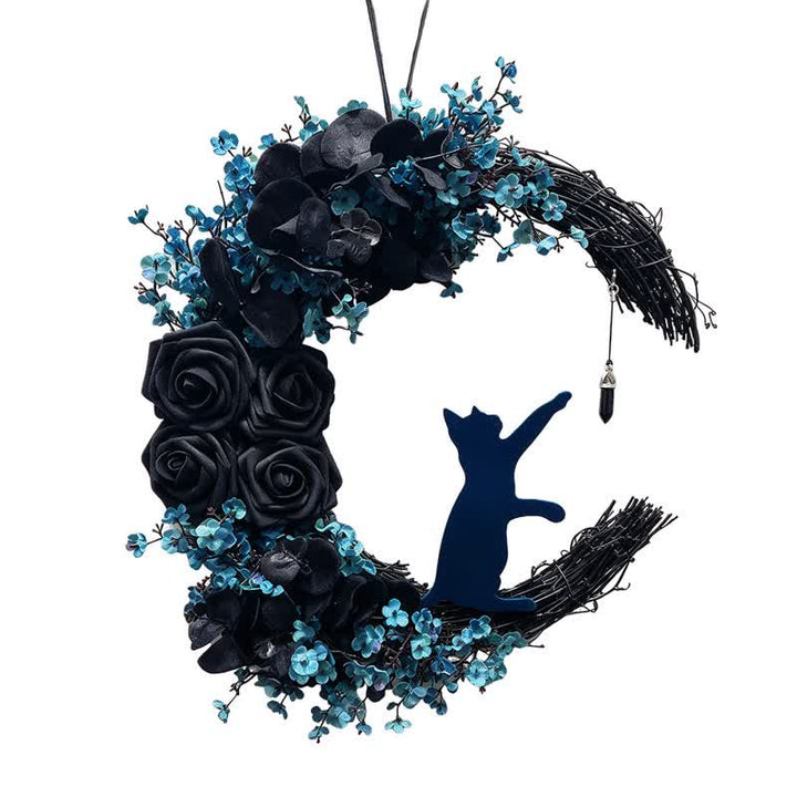 Fiore di seta e paglia Olivenorma, simbolo di protezione mistica, decorazione per la porta - image 4