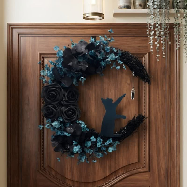 Fiore di seta e paglia Olivenorma, simbolo di protezione mistica, decorazione per la porta - image 2