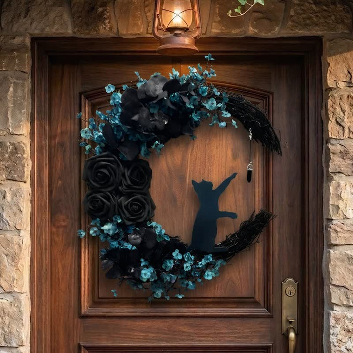 Fiore di seta e paglia Olivenorma, simbolo di protezione mistica, decorazione per la porta - image 3