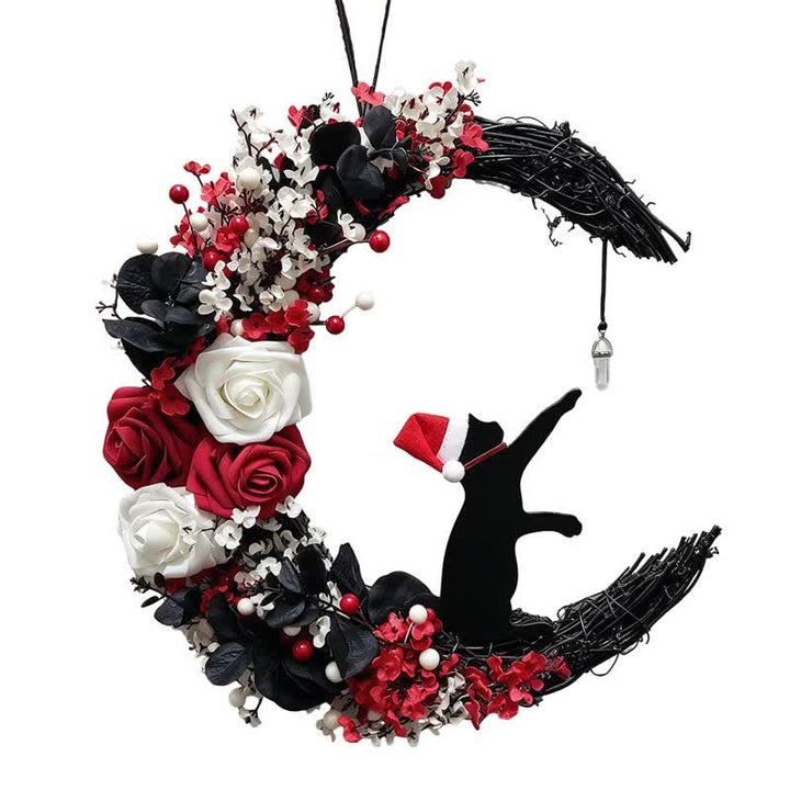 Olivenorma, paglia di schiuma plastica, flanella non tessuta, fiore di seta, simbolo gioioso e festivo, decorazione per porta - image 3