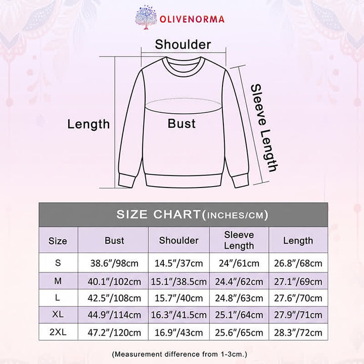 Camicia a maniche lunghe da donna Olivenorma in morbido misto cotone con stampa "Sole e Luna, inspira ed espira". - image 33