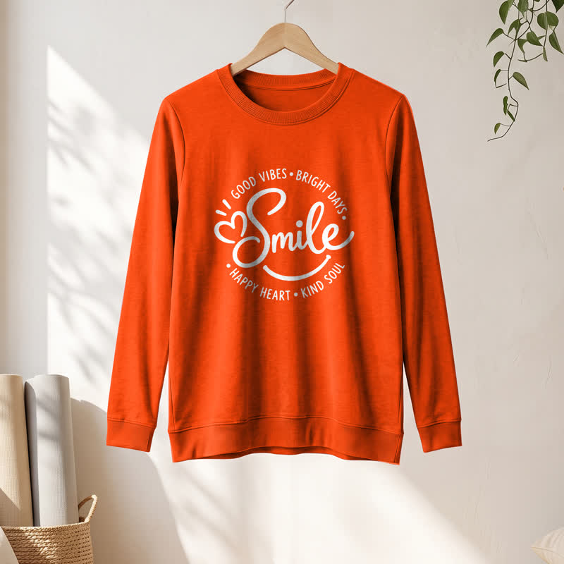 Camicia a maniche lunghe da donna Olivenorma in morbido misto cotone con stampa di una citazione sorridente. - image 28