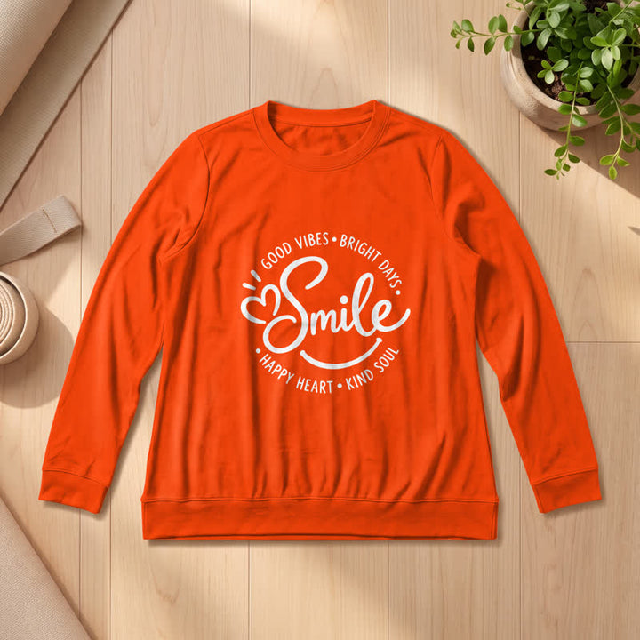 Camicia a maniche lunghe da donna Olivenorma in morbido misto cotone con stampa di una citazione sorridente. - image 29