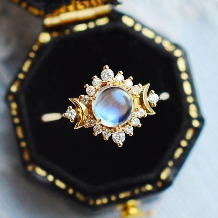 Anello Moonstone My Sun and Stars