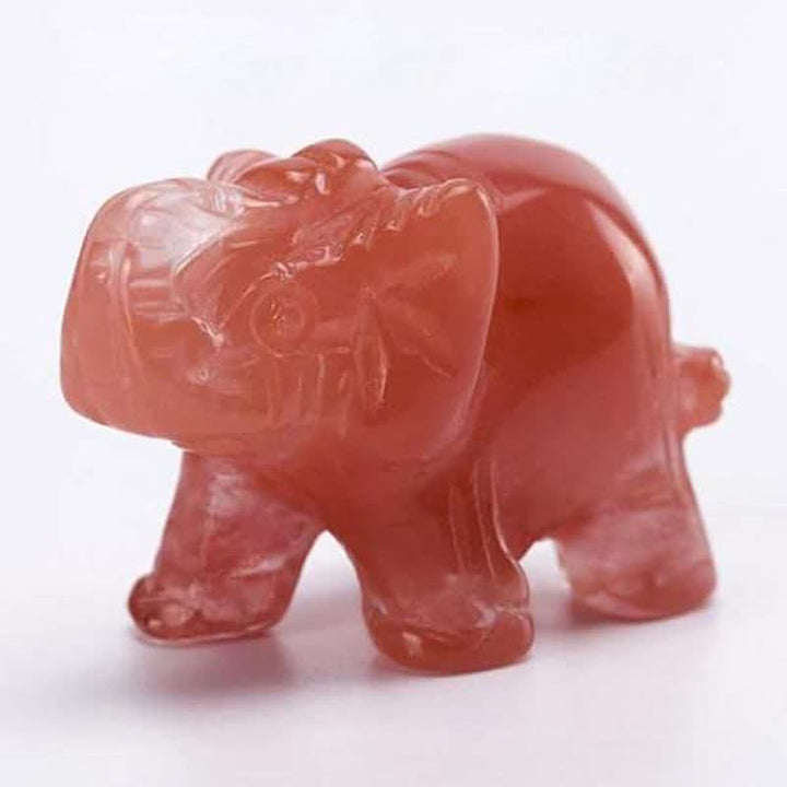 Olivenorma Reiki Elefante Figurina Decorazione Pietre Preziose