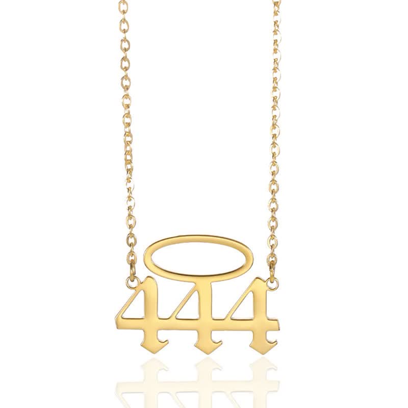 Collana con numero di angelo fortunato Olivenorma con apertura ad angelo 