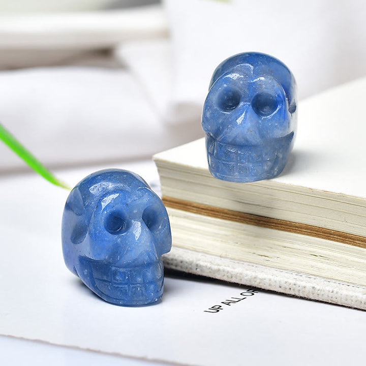 Decorazione di Halloween con pietre preziose in mini teschio di cristallo Olivenorma