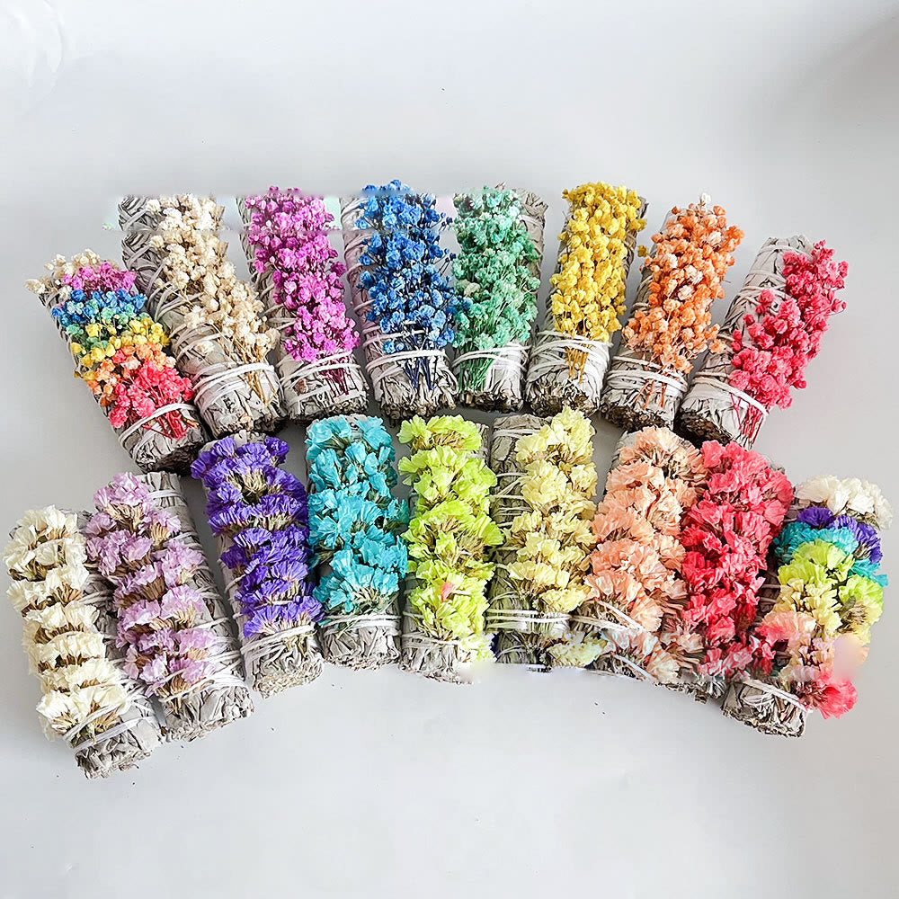 Olivenorma "Non ti scordar di me" Fiore Cristallo Meditazione purificante Salvia bianca