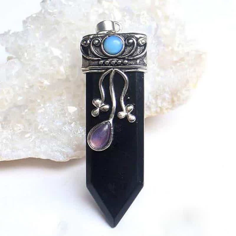 Collana in pietra naturale con protezione della dea Olivenorma 