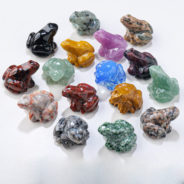 Decorazione della pietra preziosa della rana della pietra preziosa dello spirito sereno Olivenorma - image 44