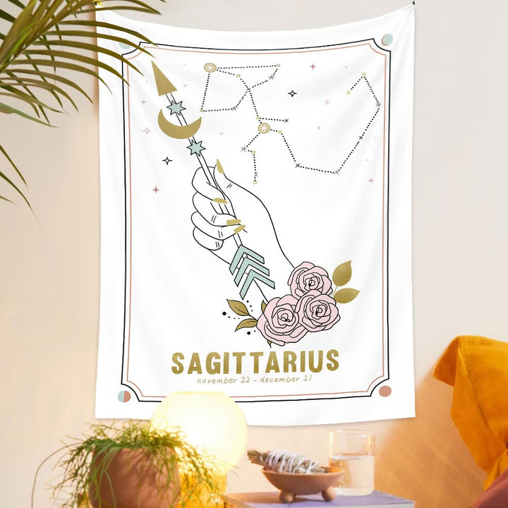 Olivenorma Mano Magica Tarocchi Zodiaco Arazzo 