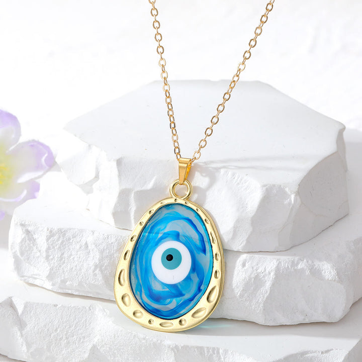 Collana con occhio malvagio multicolore Olivenorma Epoxy 