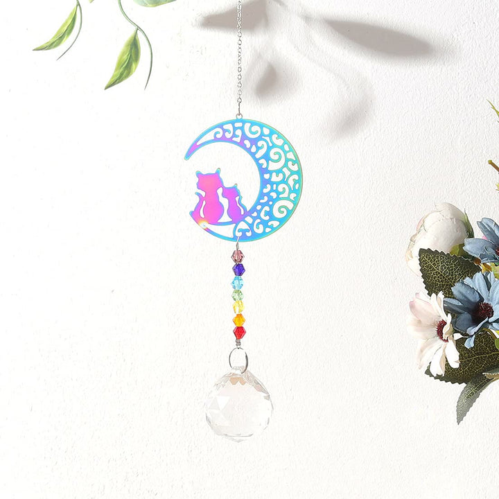 Olivenorma Clear Crystal Chakra Beads Hanging Wind Chime Suncatcher - image 23